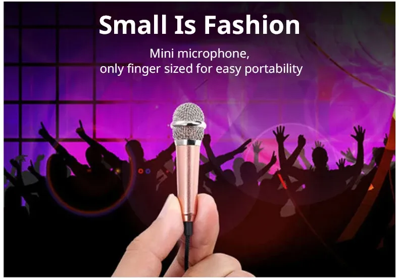 Micro portable utilisé pour le chant et l'enregistrement