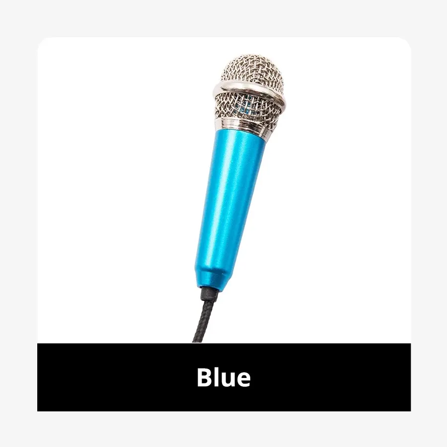 Microphone de studio stéréo portable jack 3,5 mm, mini microphone karaoké KTV pour smartphone, ordinateur portable et PC de bureau 8
