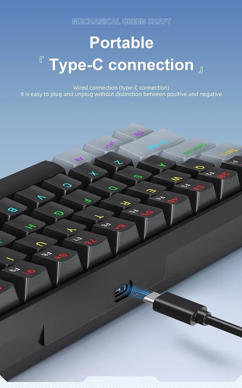 Clavier mécanique K61 Mini, usage quotidien