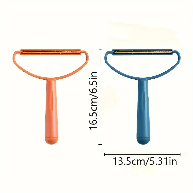 Peigne anti-peluches double face portable, brosse à poils d'animaux pour vêtements et tapis, rasoir à peluches manuel en tissu 7