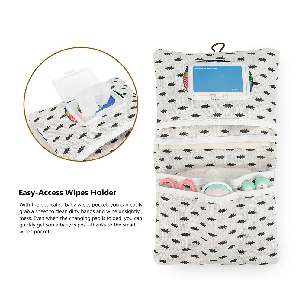 Organisateur de sac à langer pour bébé, pochette de rangement portable, accessoire de poussette, mini sac à couches, trousse de voyage pliable, indispensables pour nouveau-né 3