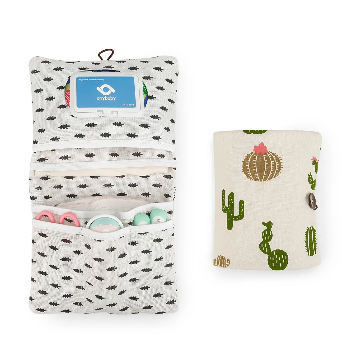 Sac à couches motif cactus