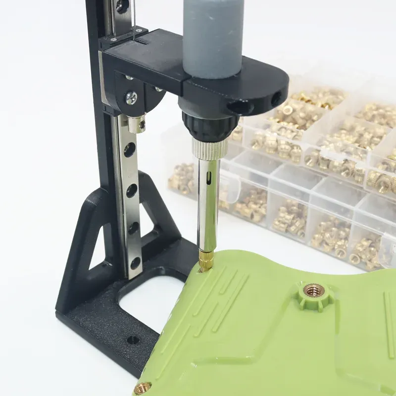 Ensemble d'inserts filetés à chaleur avec outil de pose et panne de fer à souder électrique, filetage laiton M2, M3, M4, M5, M6, M8, kit intégré pour impression 3D 5