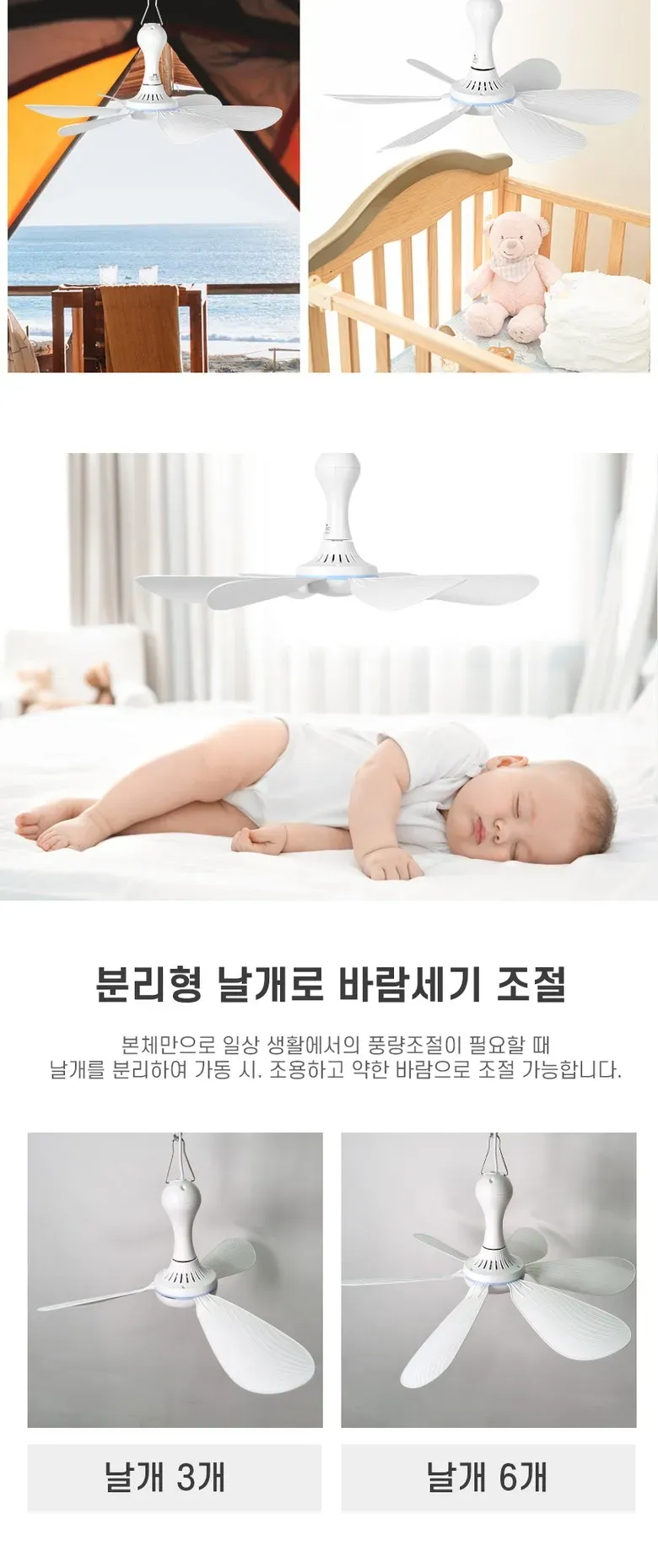 Ventilateur de plafond portable