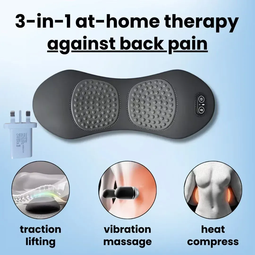 Masseur dorsal multifonctionnel 3-en-1 avec fonction shiatsu, massage des tissus profonds, portable, pour le soulagement des douleurs de l'épaule et du bas du dos 7