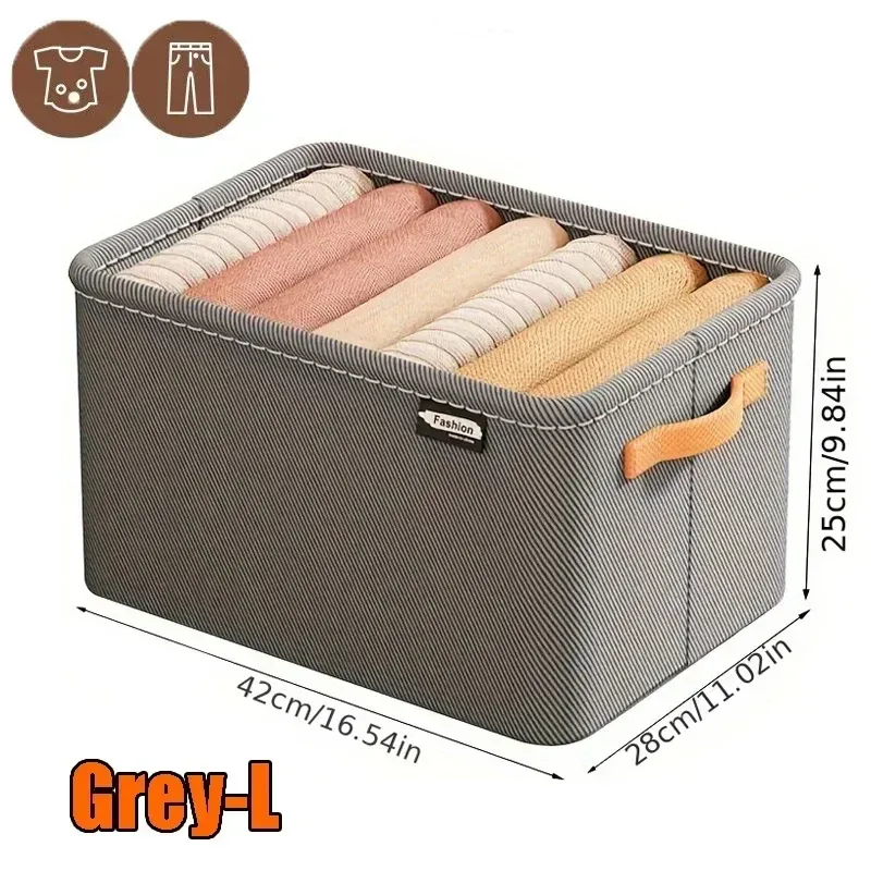 Boîte de rangement pour garde-robe, organiseur de tiroirs pour sous-vêtements, chaussettes, soutiens-gorge et pantalons, idéal pour placard et chambre à coucher 14