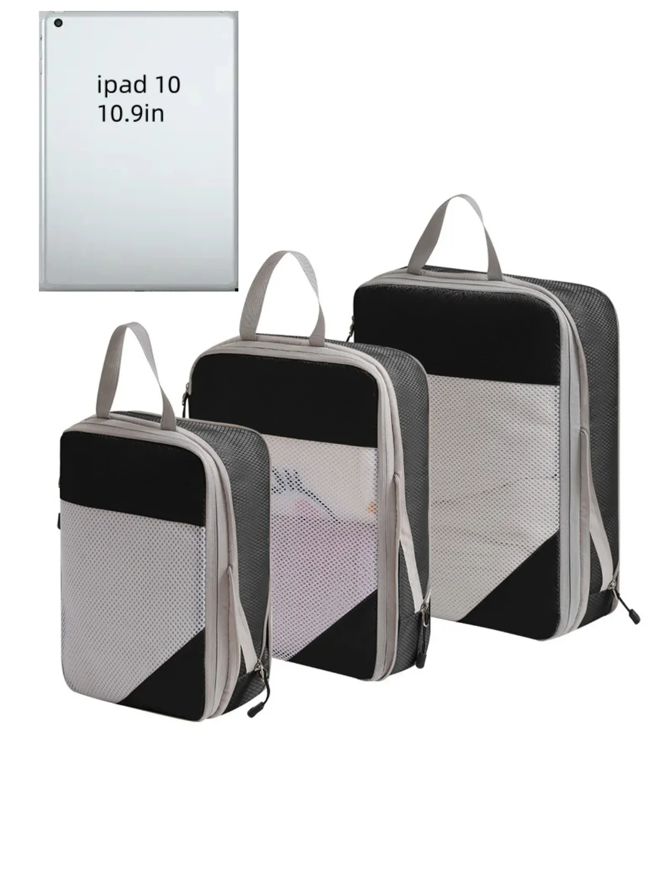 Sacs de rangement pour voyage, détail des finitions