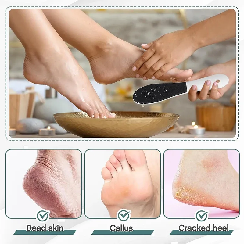 Surface abrasive de la râpe à pieds