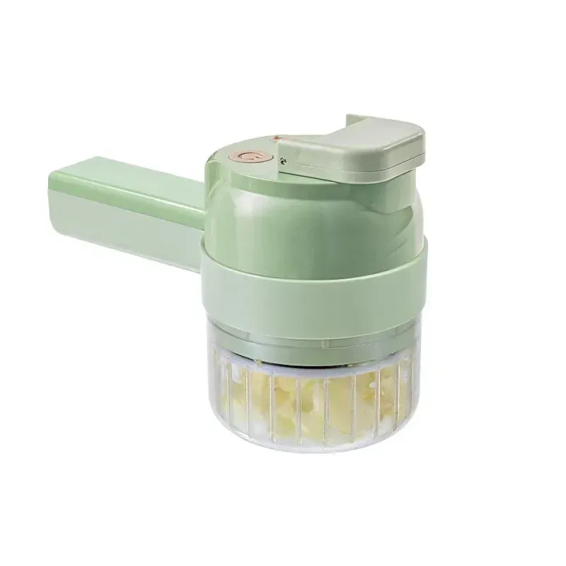 Coupe-légumes électrique 4 en 1 : éplucheur, trancheuse et hachoir 5