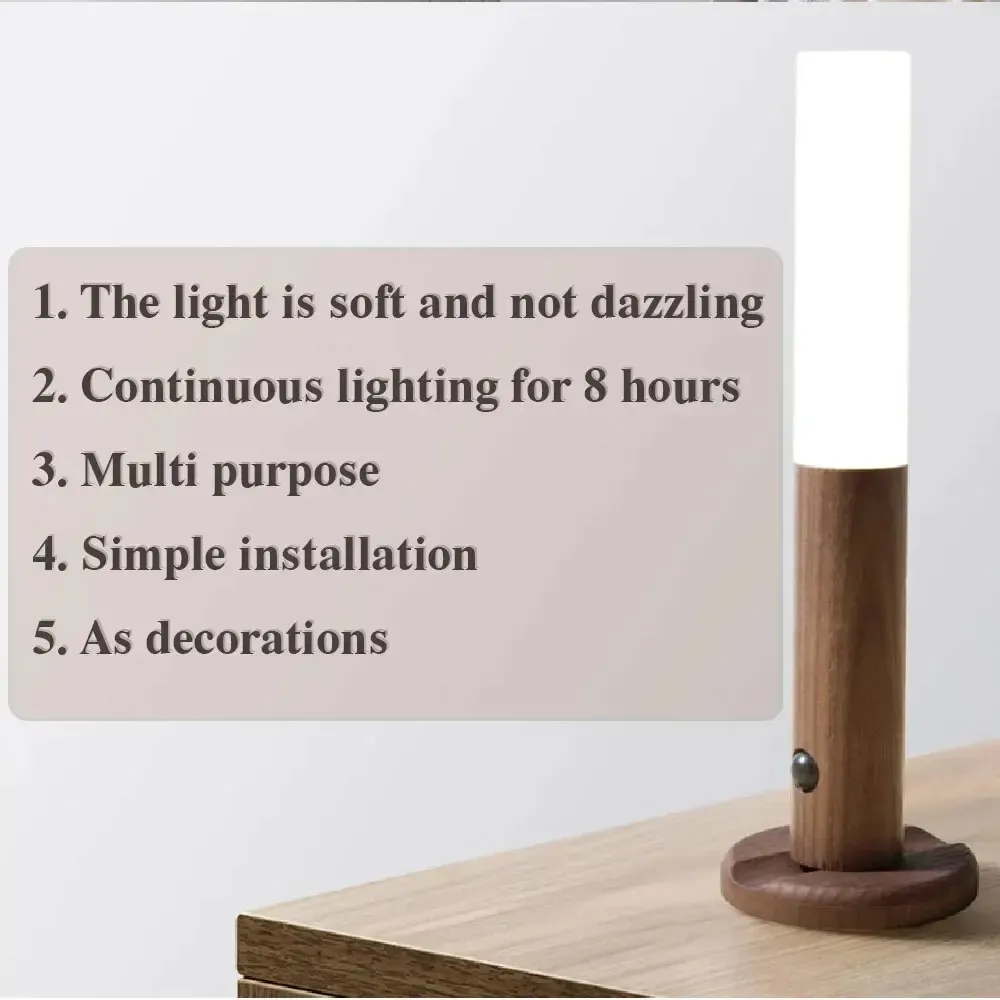 Veilleuse LED murale rechargeable à détecteur de mouvement, 3 modes d'éclairage, pour chambre, salle de bain et couloir 2