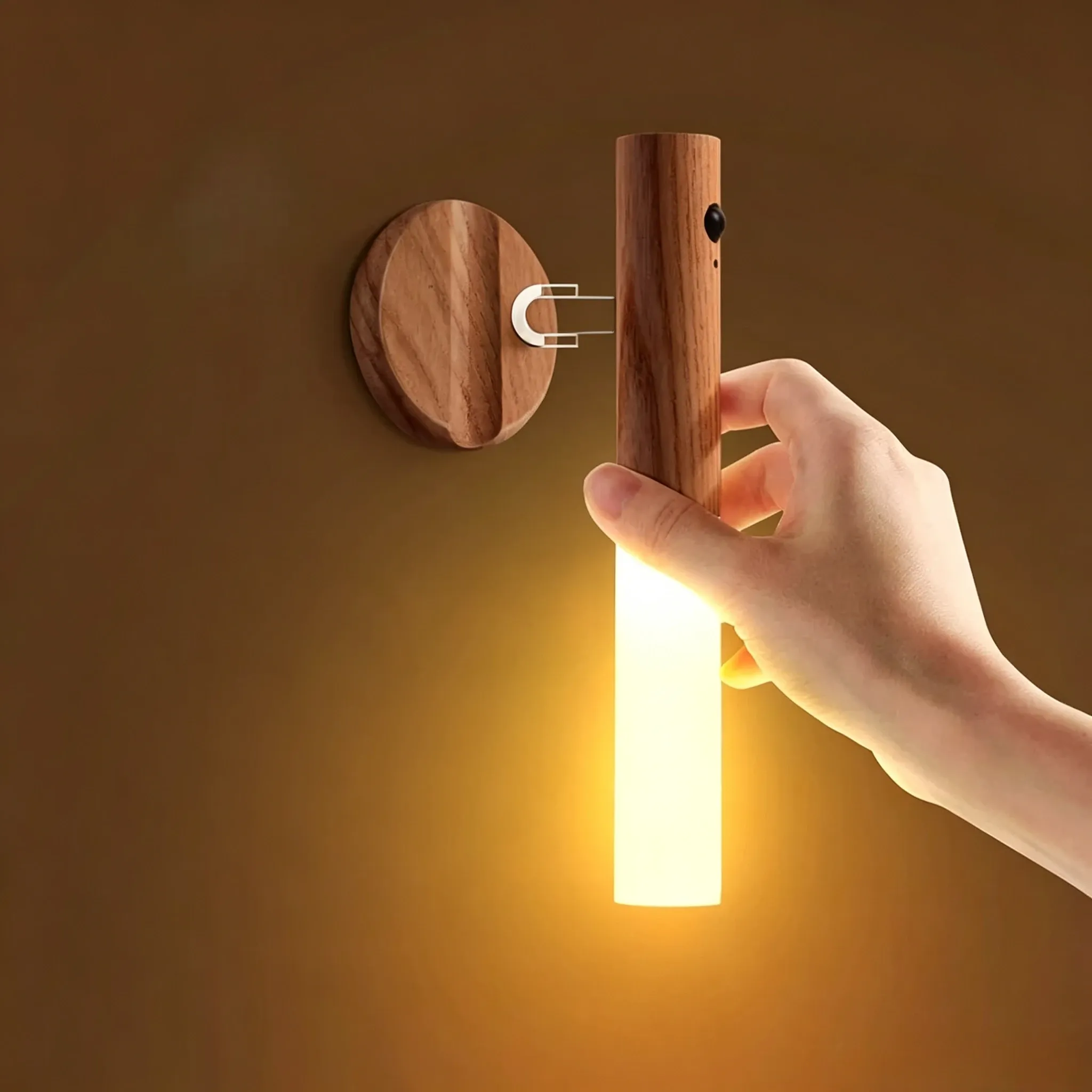 Veilleuse LED murale rechargeable à détecteur de mouvement, 3 modes d'éclairage, pour chambre, salle de bain et couloir 1
