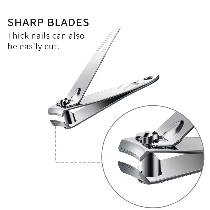 Coupe-ongles en acier inoxydable, tranchant et robuste, de qualité supérieure, pour mains et pieds, adapté aux hommes et aux femmes 3