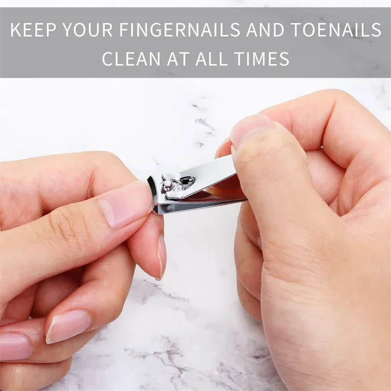 Coupe-ongles en acier inoxydable, tranchant et robuste, de qualité supérieure, pour mains et pieds, adapté aux hommes et aux femmes 6