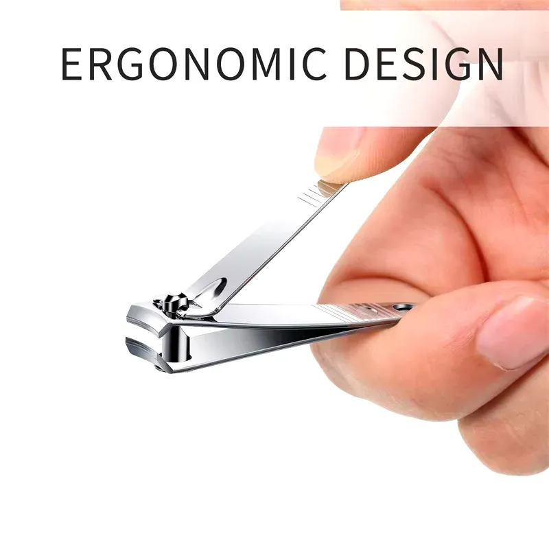 Coupe-ongles en acier inoxydable, finition et design