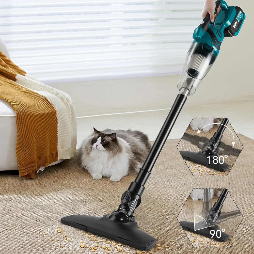 Makita – Aspirateur électrique sans fil à main, double usage, portable et haute puissance, pour le nettoyage des bornes de batterie 2