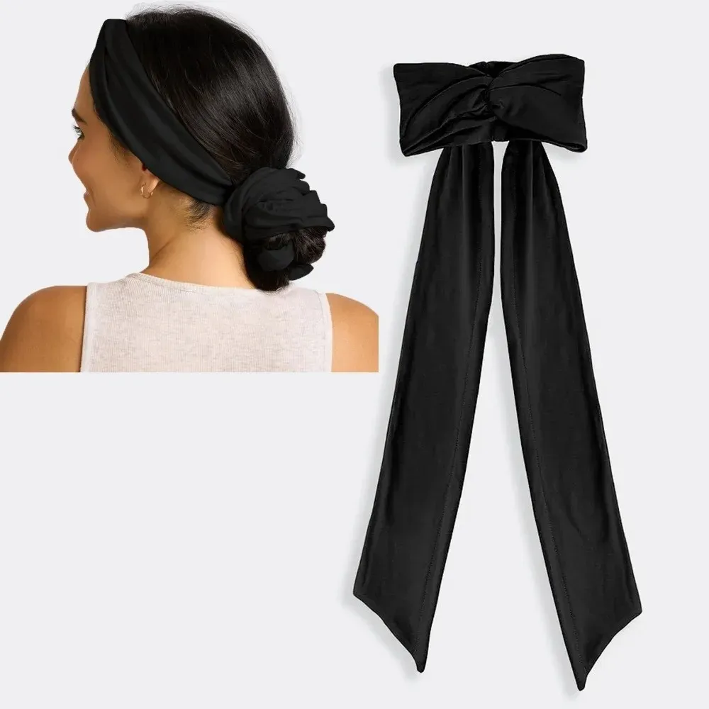 Bandeau boucleur 2-en-1 sans chaleur, avec long ruban, pour boucles de nuit, tige de bouclage douce pour femmes 8
