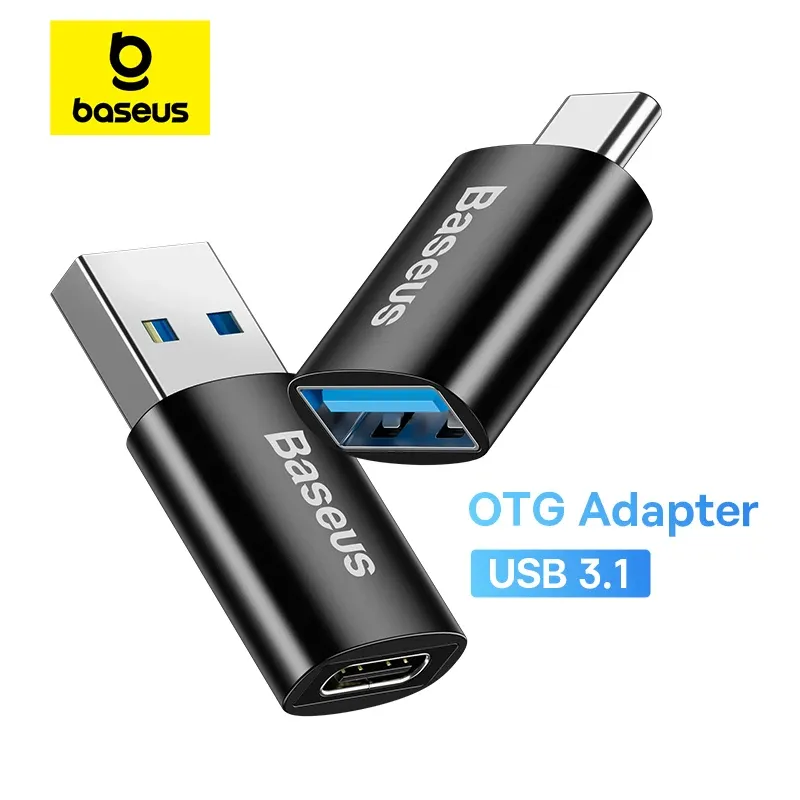Adaptateur OTG USB Type-C pour transfert de données, convertisseur femelle vers mâle avec charge rapide, compatible ordinateur portable, MacBook et Samsung