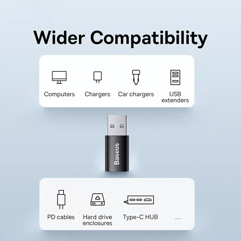 Adaptateur OTG USB Type-C pour transfert de données, convertisseur femelle vers mâle avec charge rapide, compatible ordinateur portable, MacBook et Samsung 4