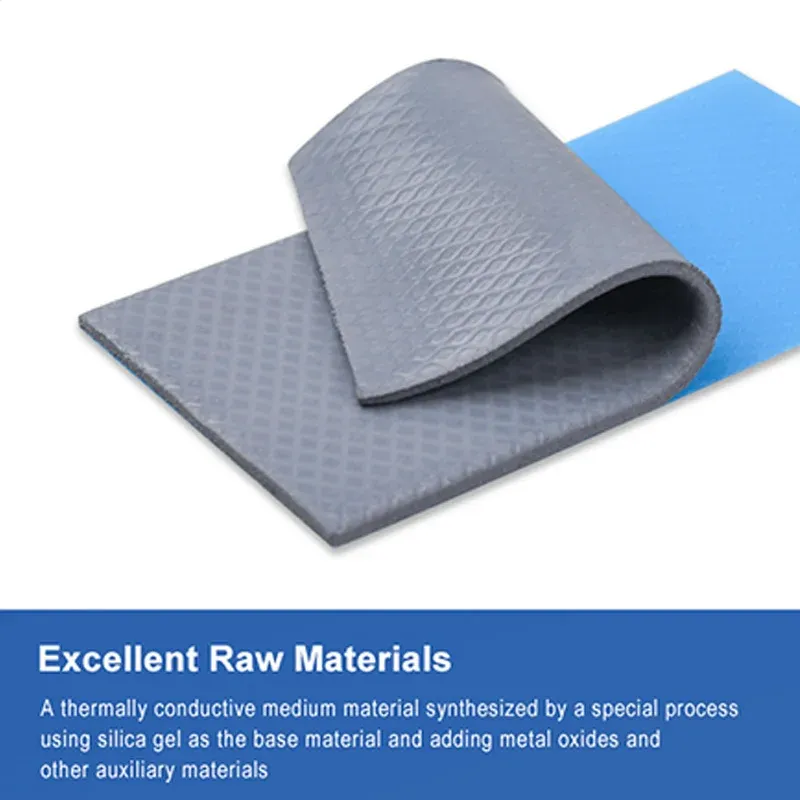 Plaquette thermique en silicone, utilisation