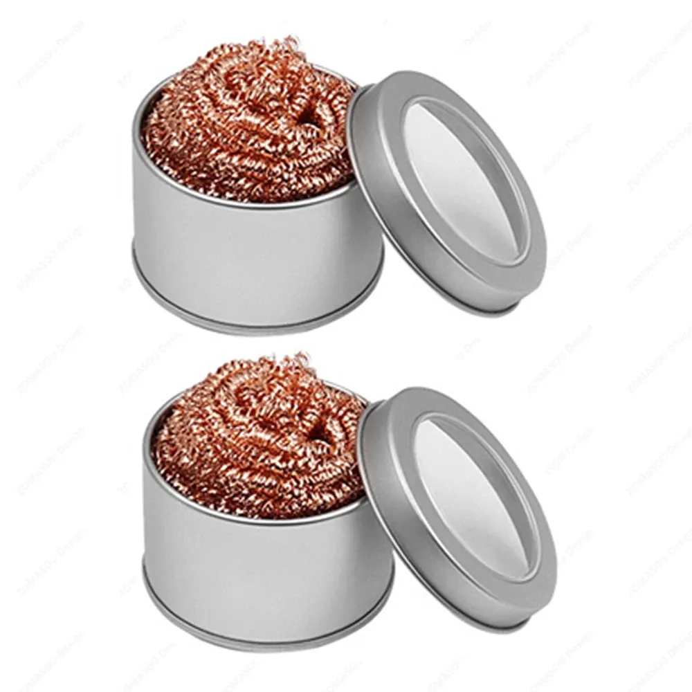 Nettoyeur de panne de fer à souder, boule de nettoyage à dessouder, dissolvant d'étain, filtre à mailles de fer à souder, support de fil métallique, boule en acier 7