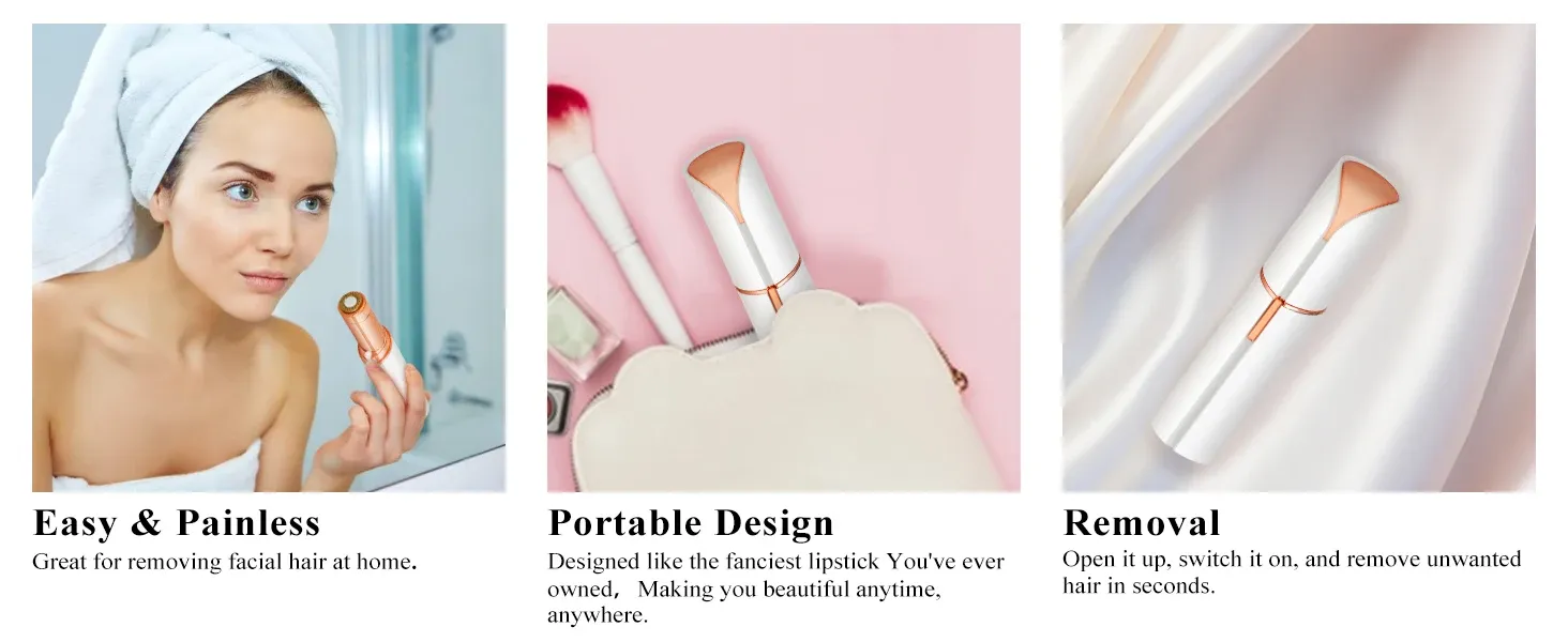 Rasoir électrique pour femmes, finition tactile