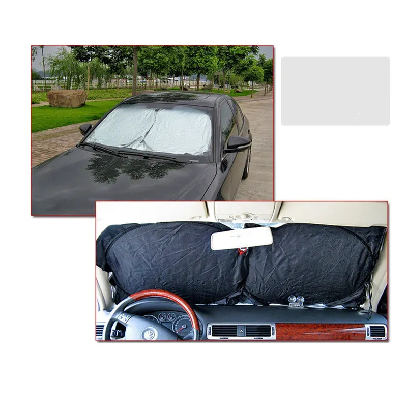 Bouclier de protection UV installé sur un pare-brise