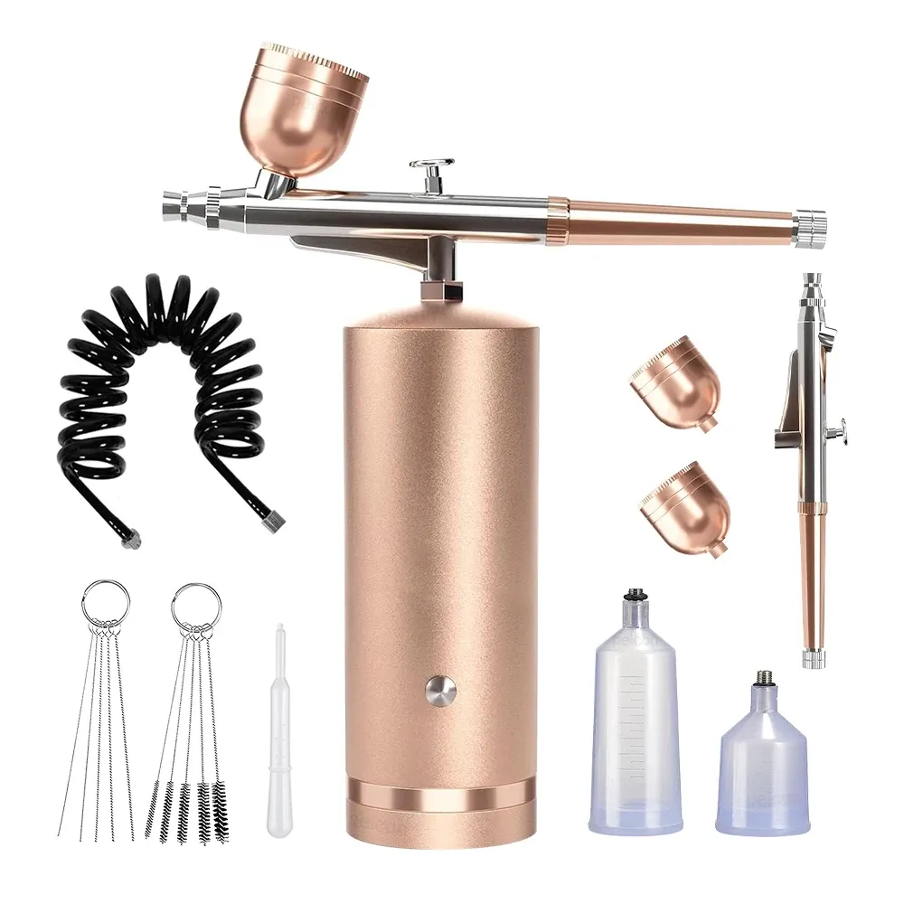 Aérographe portable avec mini compresseur pour nail art, peinture et modélisation 7
