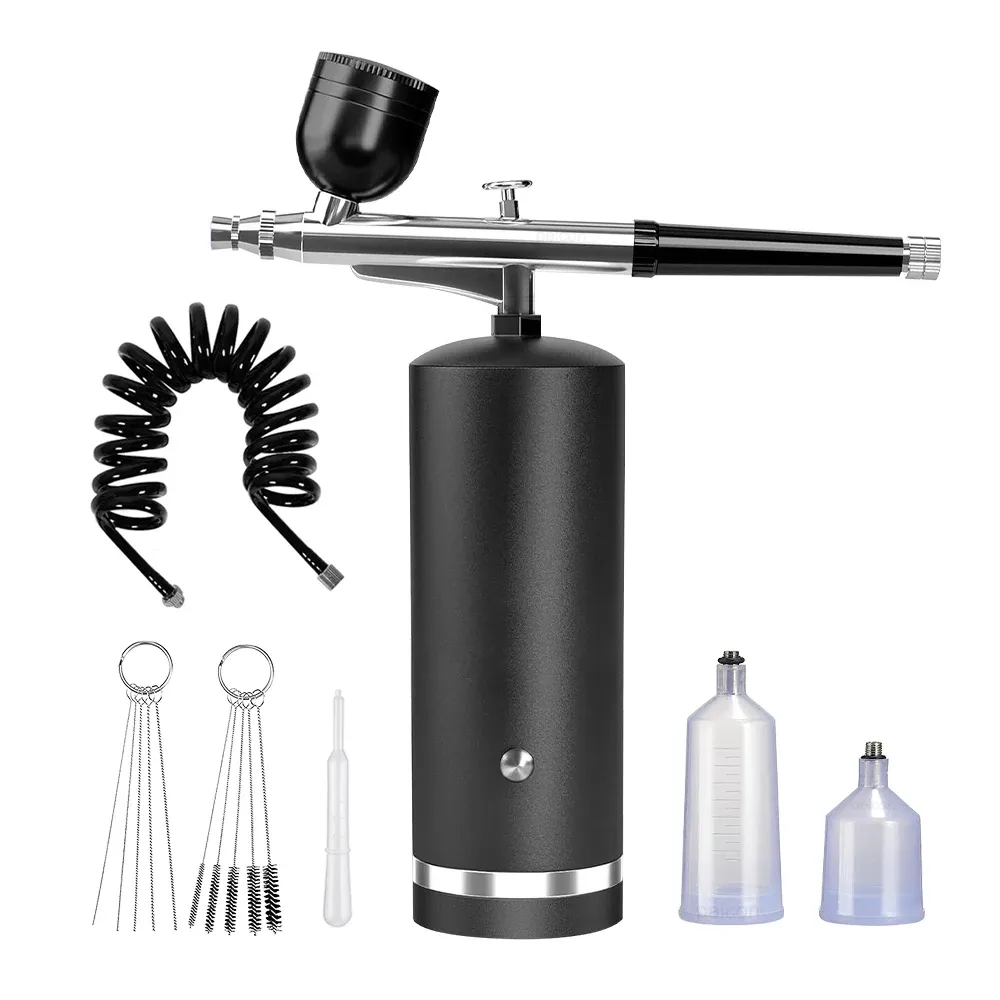 Aérographe portable avec mini compresseur pour nail art, peinture et modélisation 10