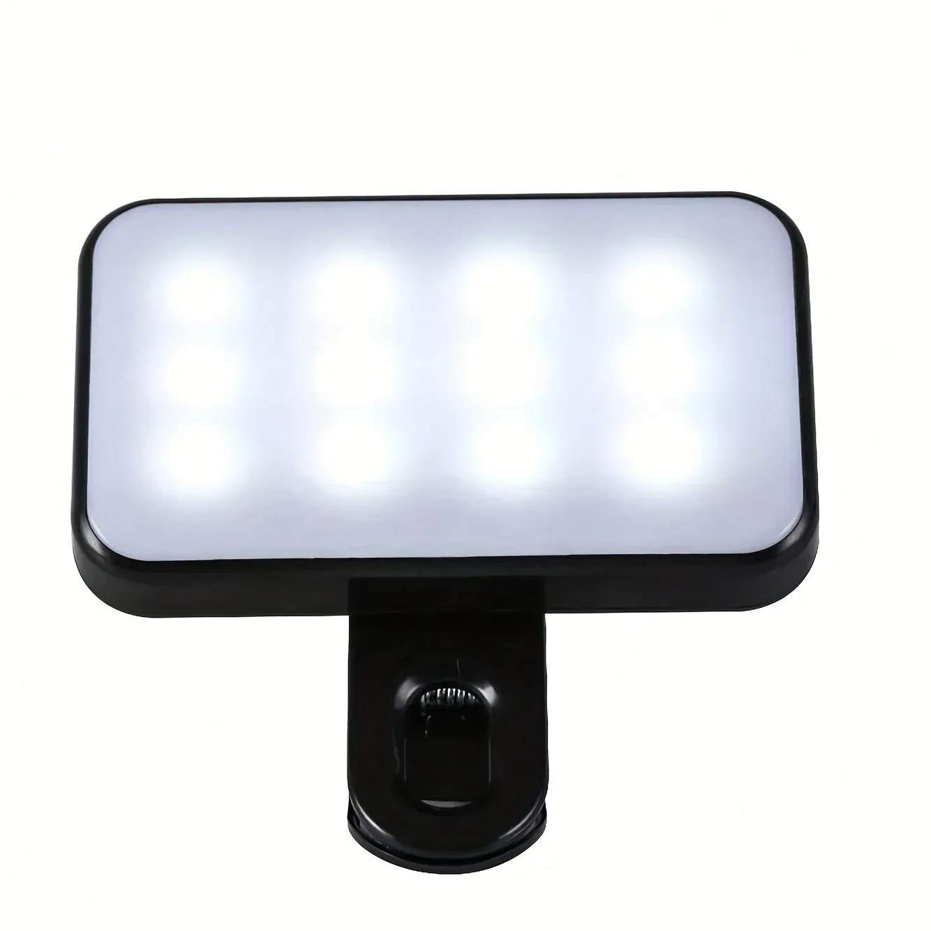 Mini lampe de remplissage portable pour selfie, avec 3 modes d'éclairage, luminosité réglable et pince de fixation pour téléphone portable et ordinateur 7