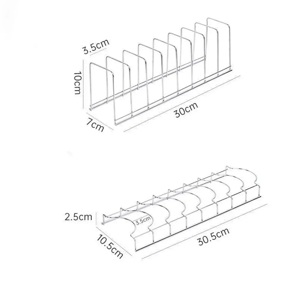 Égouttoir à vaisselle en acier inoxydable, support de rangement polyvalent pour assiettes, bols et ustensiles, compact, pour cuisine 6