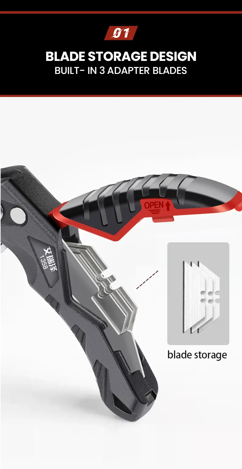 Couteau utilitaire AIRAJ, détail de la poignée