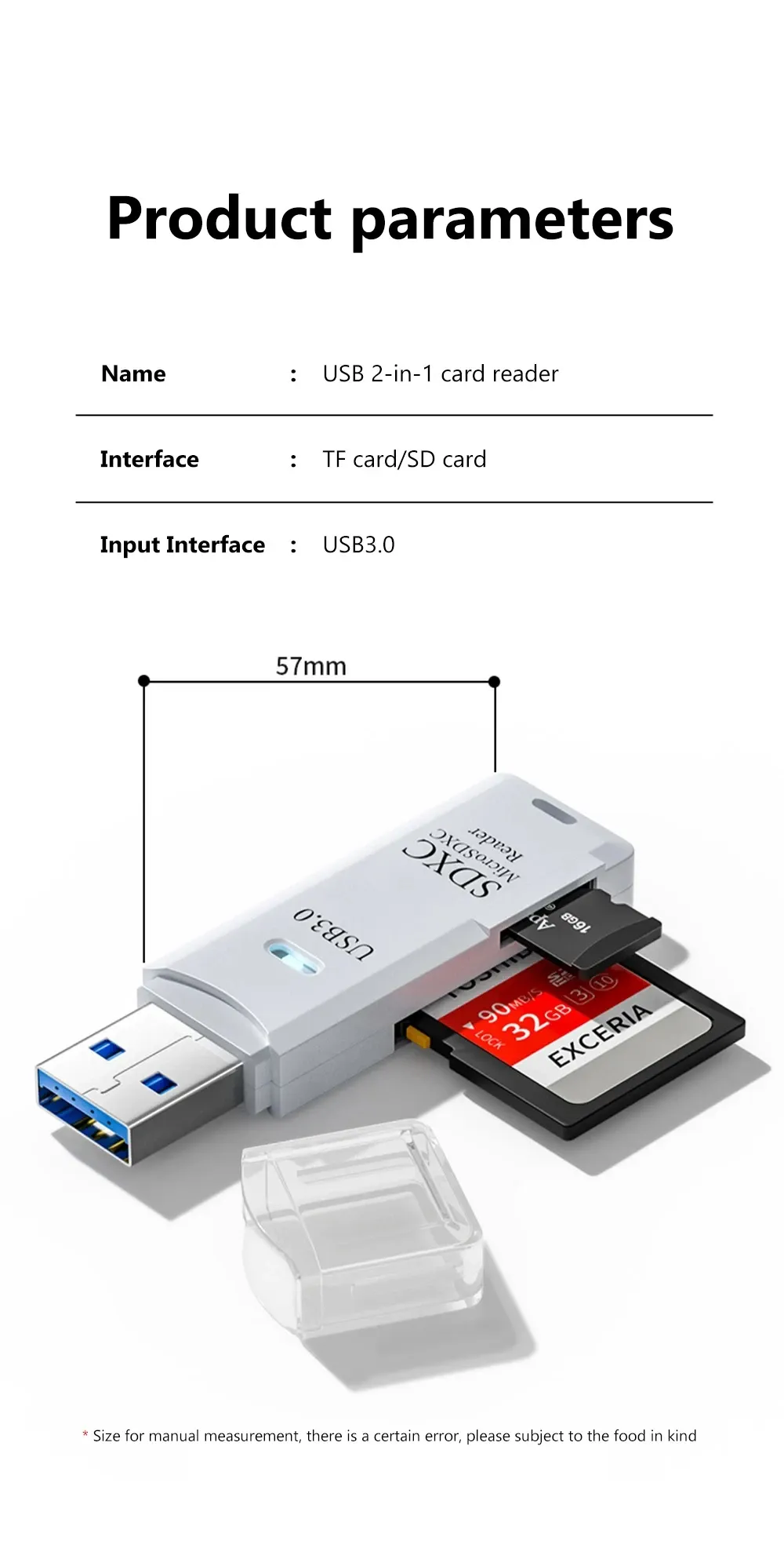 Tutew lecteur de cartes multifonction 2 en 1 - en situation de voyage
