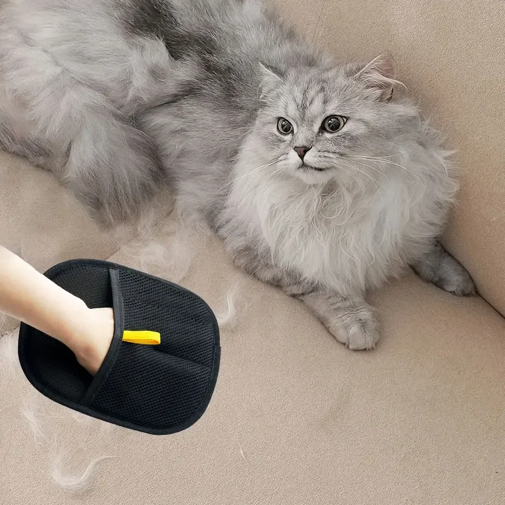 Gant de toilettage pour chiens et chats : élimination des poils d'animaux sur vêtements, tapis et canapés 6