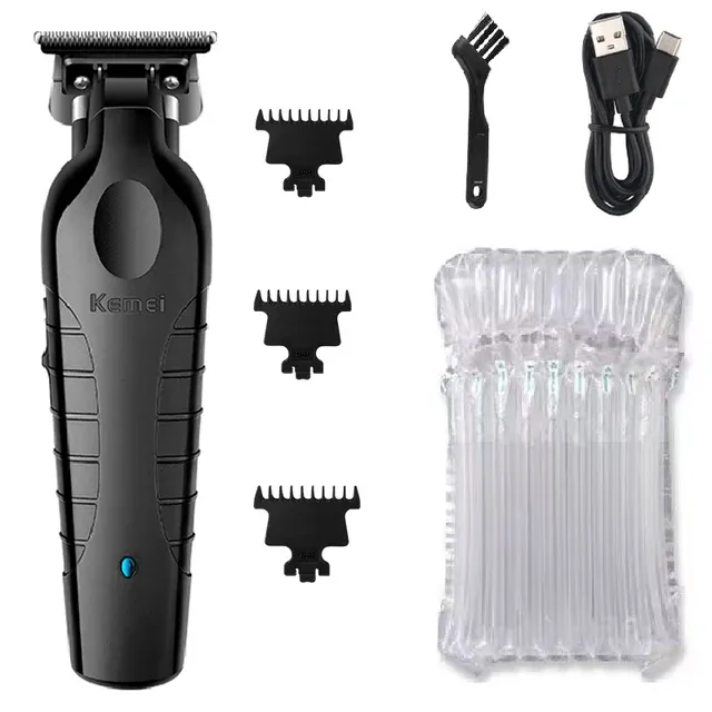 Tondeuse à cheveux sans fil professionnelle Kemei 2299 à lame zéro écart (0 mm) 8