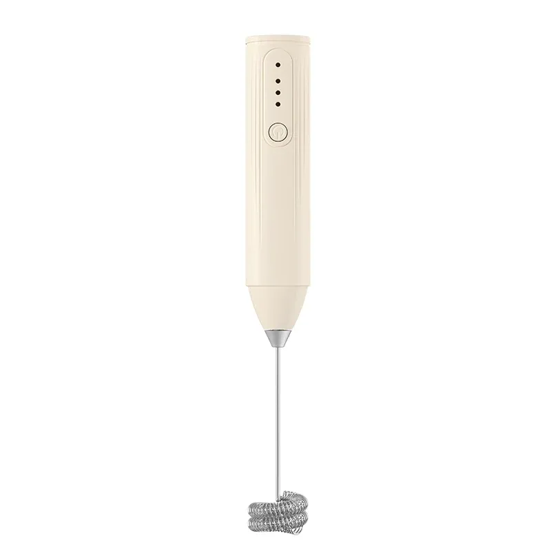 Fouet automatique portable en acier inoxydable à 3 vitesses, mousseur à lait rechargeable par USB 7