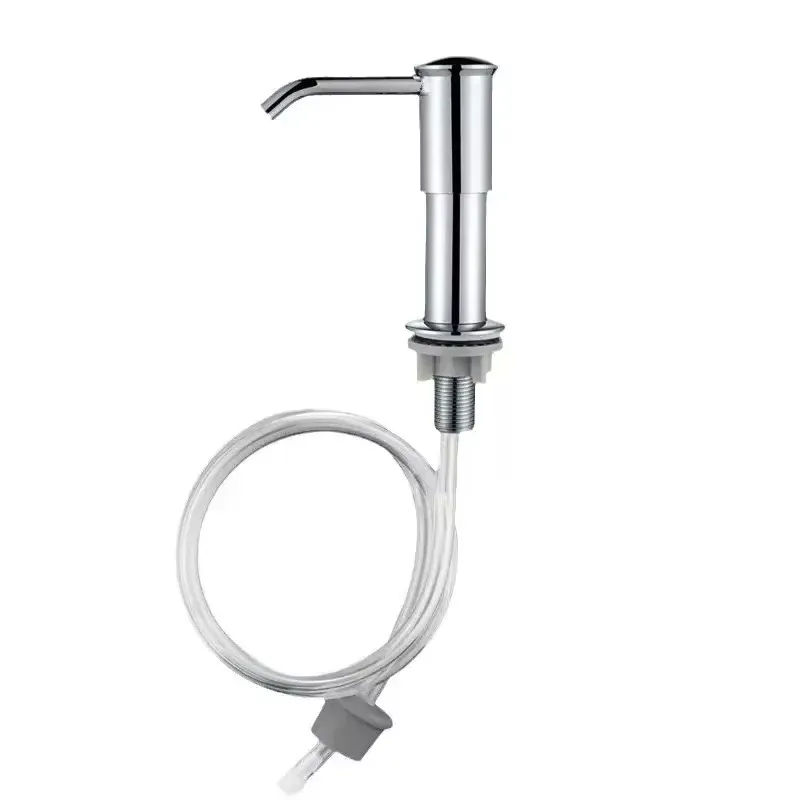 Distributeur de savon pour évier de cuisine avec tube d'extension en silicone de 40 pouces - Image 1