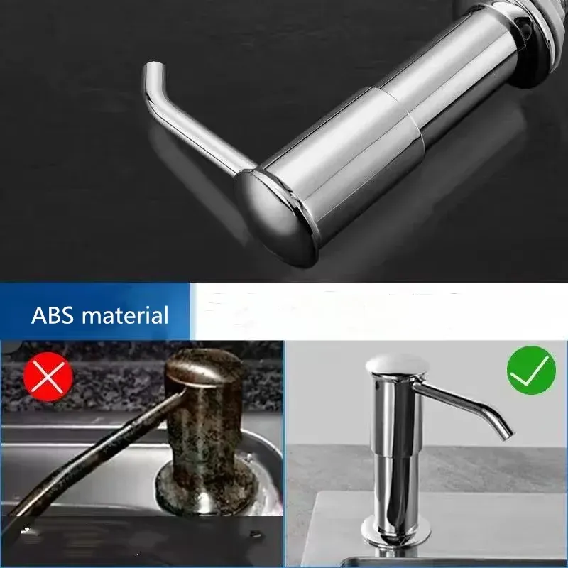 Distributeur de savon pour évier de cuisine avec tube d'extension en silicone de 40 pouces 3