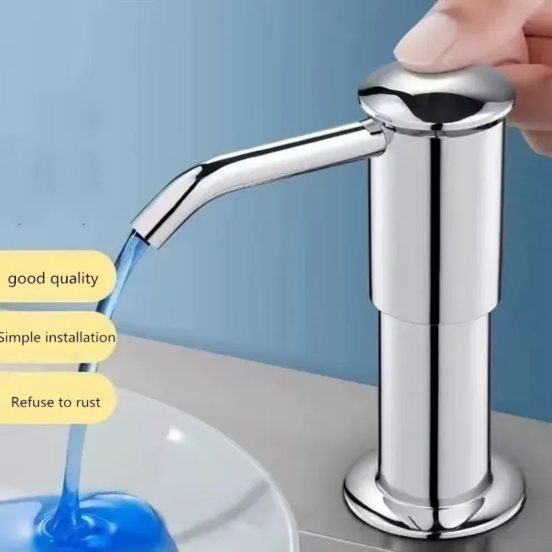Distributeur de savon pour évier de cuisine avec tube d'extension en silicone de 40 pouces 5
