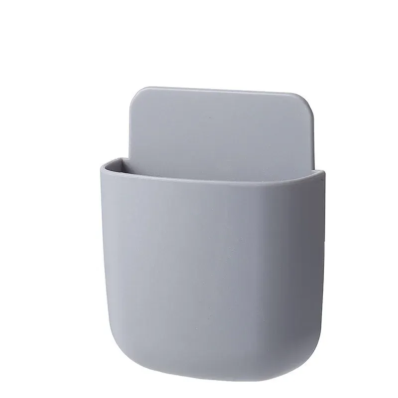 Boîte de rangement murale, support de prise pour téléphone portable, support de télécommande, étui organisateur pour climatiseur et téléviseur 9