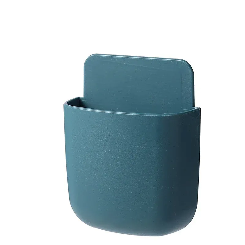 Boîte de rangement murale, support de prise pour téléphone portable, support de télécommande, étui organisateur pour climatiseur et téléviseur 10
