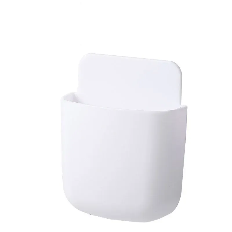 Boîte de rangement murale, support de prise pour téléphone portable, support de télécommande, étui organisateur pour climatiseur et téléviseur 13