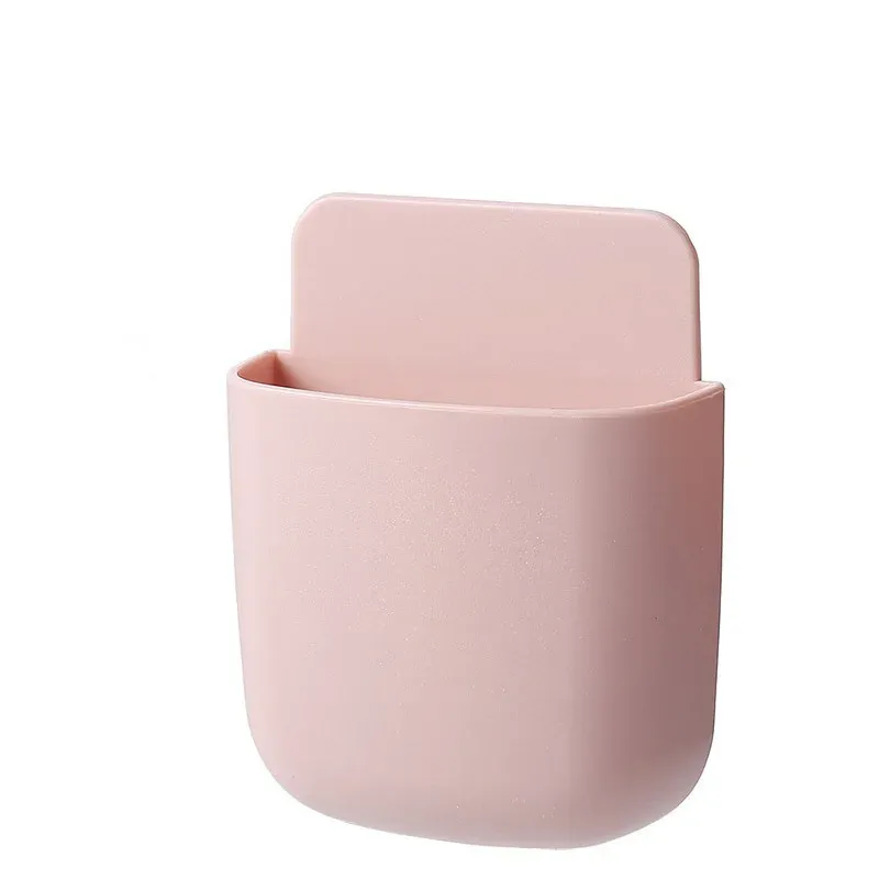 Boîte de rangement murale, support de prise pour téléphone portable, support de télécommande, étui organisateur pour climatiseur et téléviseur 15