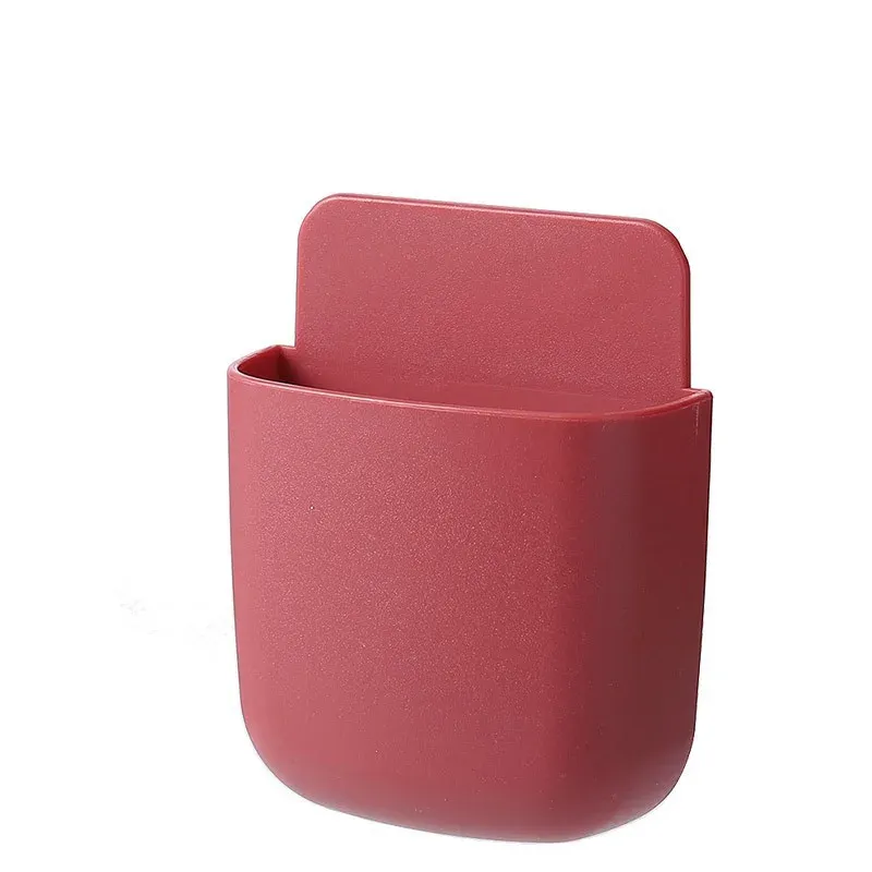 Boîte de rangement murale, support de prise pour téléphone portable, support de télécommande, étui organisateur pour climatiseur et téléviseur 16