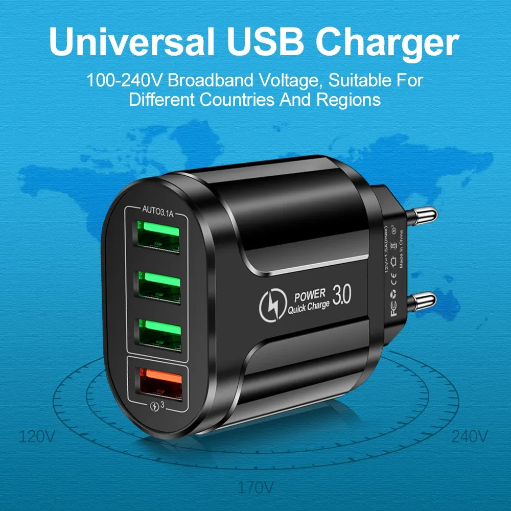 Chargeur USB dans un cadre de vie moderne