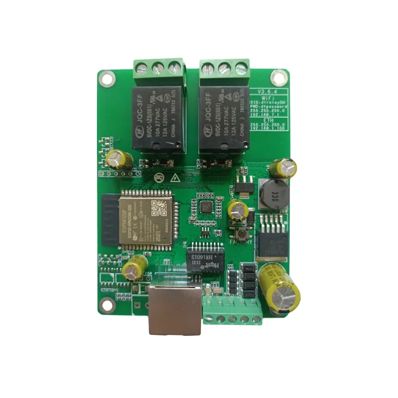 Module relais Ethernet et WiFi avec commutateur, minuterie et planification, compatible Modbus, MQTT, TCP/UDP, HTTP, CoAP, RS485 et Domoticz 12