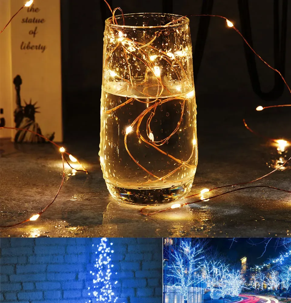 Guirlande lumineuse solaire pour fêtes et mariages