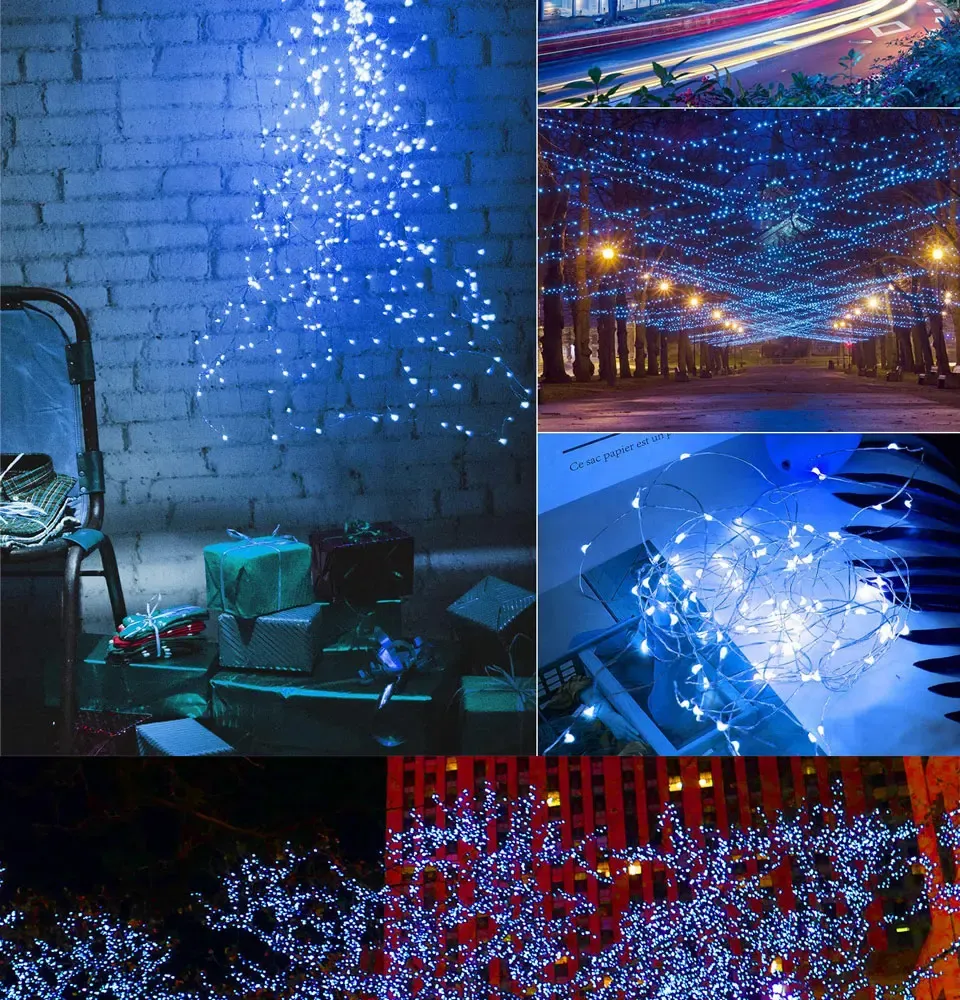Détail de la guirlande lumineuse LED