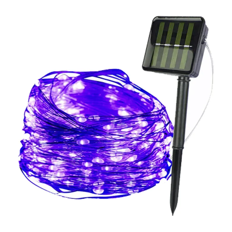 Guirlande lumineuse solaire LED d'extérieur étanche, 8 modes, 7 m / 12 m / 22 m / 32 m 14