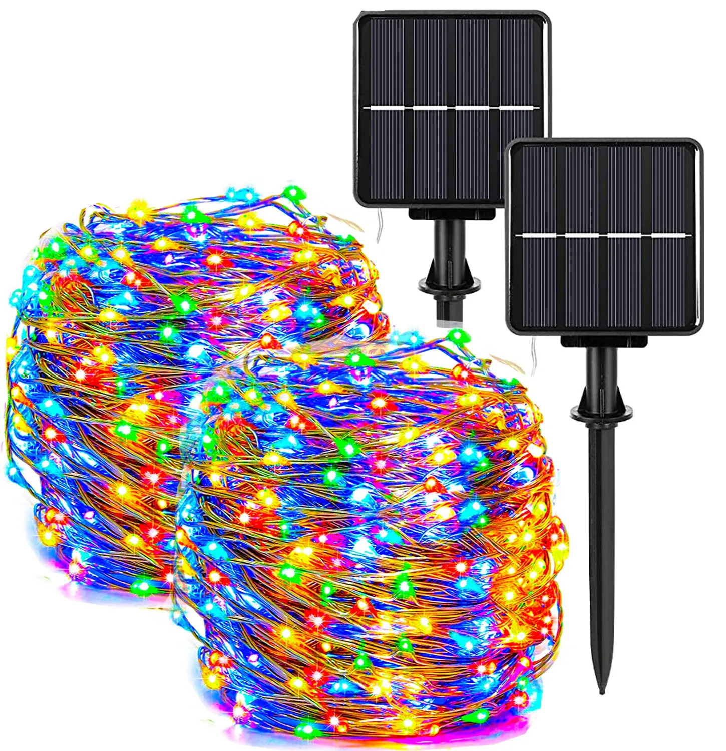 Guirlande lumineuse solaire LED d'extérieur étanche, 8 modes, 7 m / 12 m / 22 m / 32 m 9