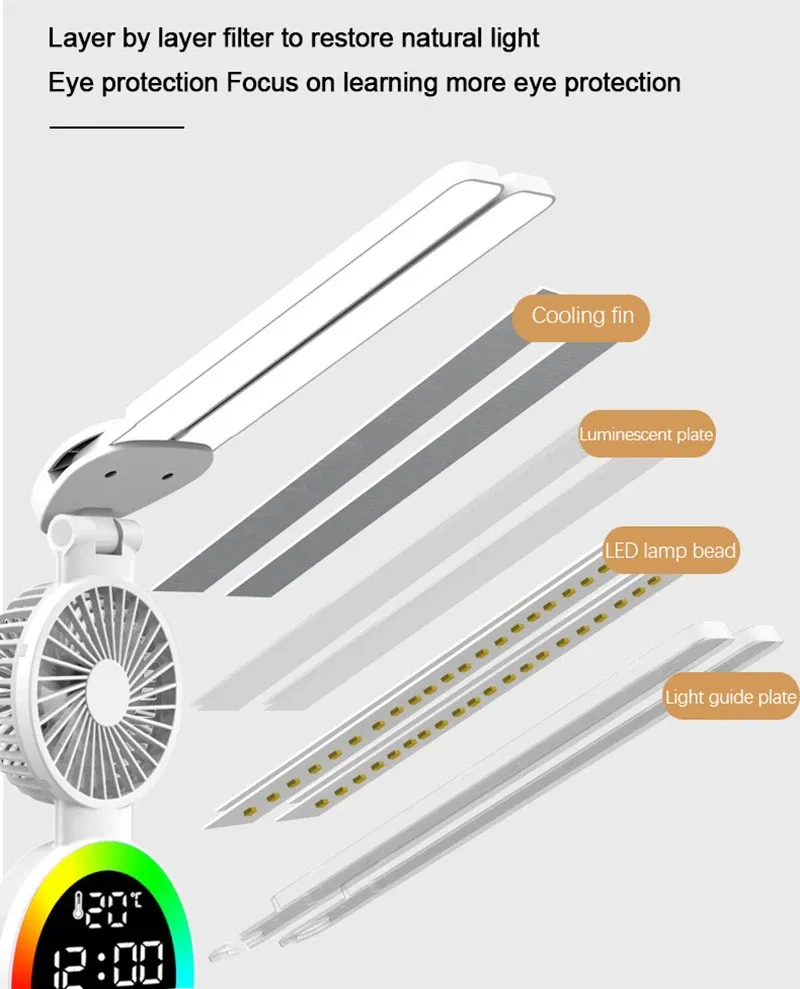 Lampe de table LED élégante vue de près